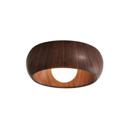 Minimalist Wooden Ceiling Lamp with Soft Ambient LED Light | Elegant Illumination for Modern Interiors