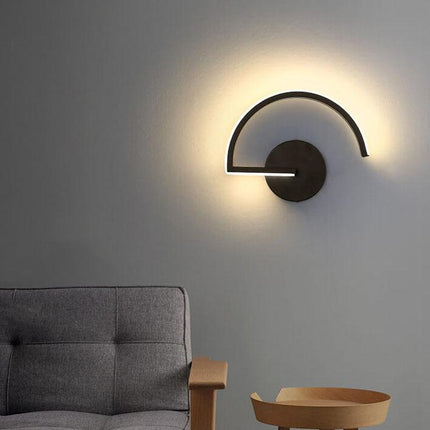 LED Wall Light with Modern Minimalist Arc Design | Ambient Halo Glow for Stylish Interiors