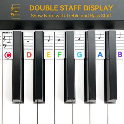 Piano Keyboard Labels Removable Silicone, Piano Key Labels for 88 Key Keyboard – image 4