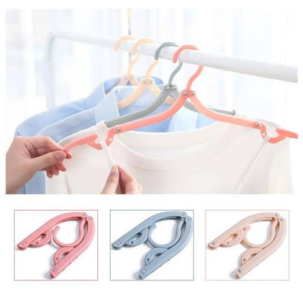 Portable Folding Hangers with Space-Saving Design | Versatile Clothes Organizer for Travel and Home