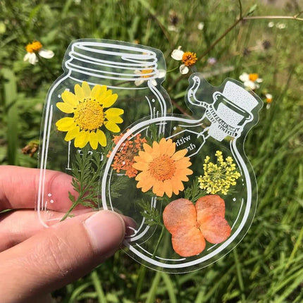DIY Bookmarks, Clear Pressed Flower Bookmarks for Books with Lace Rope