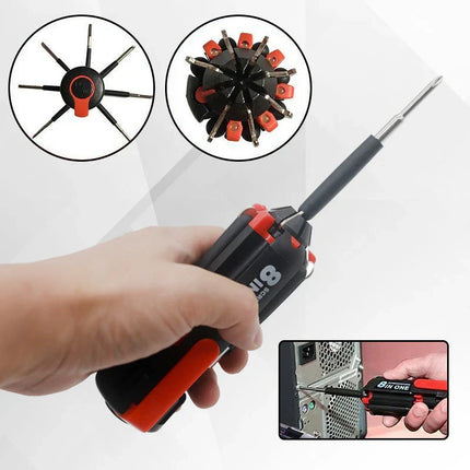 Multifunctional Screwdriver Set with 8 Tools | Ergonomic Grip for Easy Use
