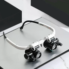Lighted Magnifying Glasses, Head Mounted Magnifier with LED Light, 8x 15x 23x Jewelry Loupe Headband for Repairs
