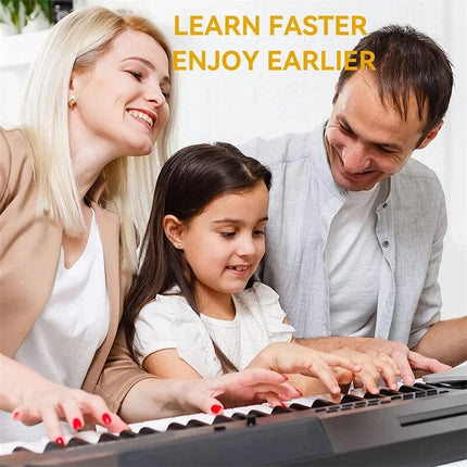 Piano Keyboard Labels Removable Silicone, Piano Key Labels for 88 Key Keyboard