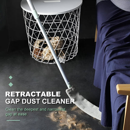Retractable Gap Cleaning Mop with Microfiber Flat Head | Flexible Design for Hard-to-Reach Spaces