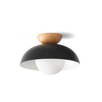 Nordic Dome Ceiling Light with Eco-Friendly Metal & Glass | Soft Diffused Illumination for Modern Spaces