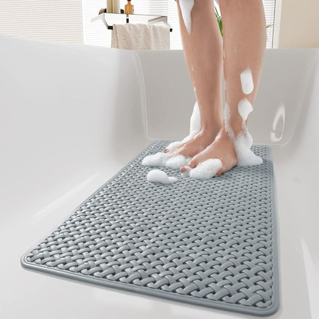 Non Slip Bathtub Mat with Suction Cups, Quick Drying Bath Mats, Non Slip Shower Mats for Elderly and Kids