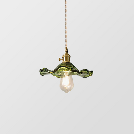 Flower Glass LED Pendant Light with Unique Design | Warm Glow for Cozy Home Ambience