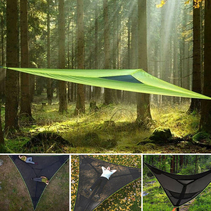 Camping Hammock, Multi Person Outdoor Hammock with 3 Point Anchor System