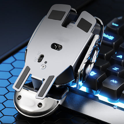 Silent Click Mouse with Programmable Buttons, High Precision Sensor and Smooth Glide Feet for Office and Gaming