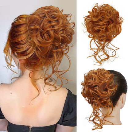 Messy Bun Hair Pieces, Top Knot Bun – image 11