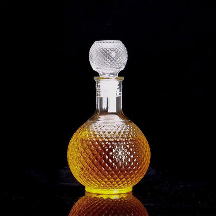 Whiskey Decanter with Glass Stopper, Vintage Glass Decanter for Bourbon – image 17