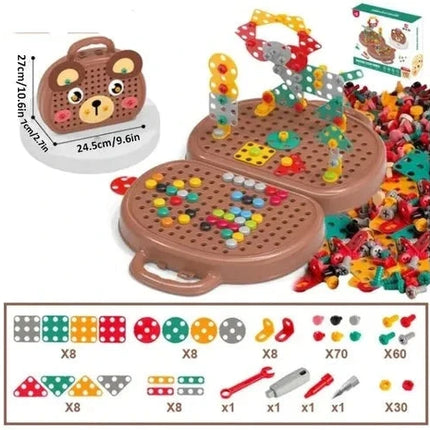 Montessori Toys Construction Drill Set, STEM Toys for Fine Motor Skills – image 14