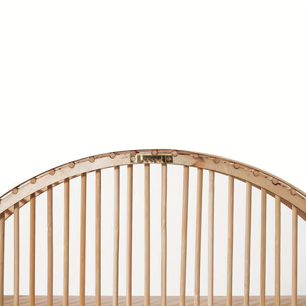 Round Bamboo Wall Shelf with 2-Tier Design | Handcrafted Organizer for Eco-Friendly Home Decor