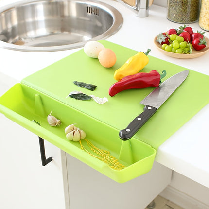 2-in-1 Chopping Board with Detachable Storage Box | Space-Saving Design for Efficient Meal Prep