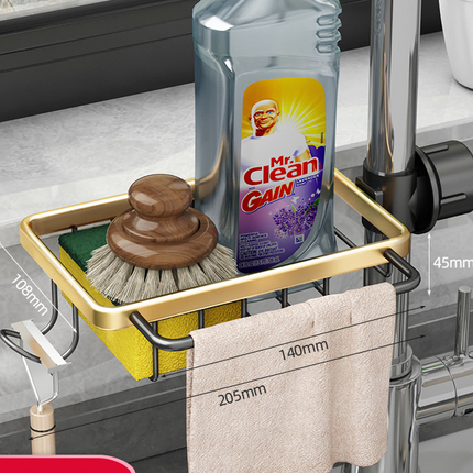 Multi-Functional Sink Drain Rack with Adjustable Height | Durable Design for Efficient Kitchen Organization