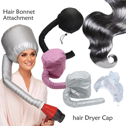 Hair Bonnet Dryer Cap for Curly Hair Drying, Hair Dryer Cap with Mesh Fabric