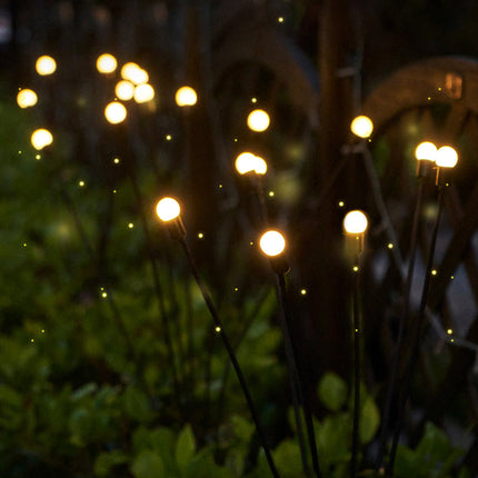Solar Powered Firefly String Lights with Adjustable Brightness | Outdoor Decor for Magical Evenings