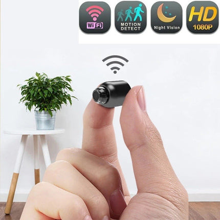 1080P Mini Spy Camera with Night Vision and Motion Detection, Compact Home Security Camera with Phone Viewing, 32GB Card