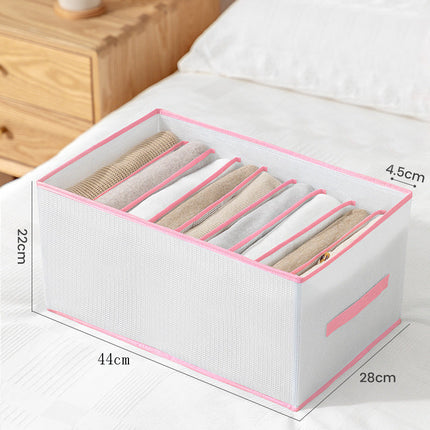 Foldable Clothes Storage Organizer for Drawers, 5 Sizes from 36 x 17 x 12 cm to 44 x 28 x 22 cm for Closet and Wardrobe