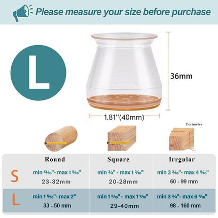 Chair Leg Floor Protectors, Felt Furniture Pads for Hardwood Floors – image 7