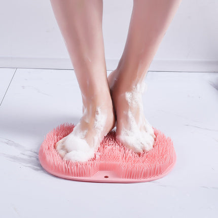 Textured Bath Mat with Non Slip Design, Quick Rinse Easy Dry Massage Texture Cleaning Mat for Bathrooms, 6 Colours