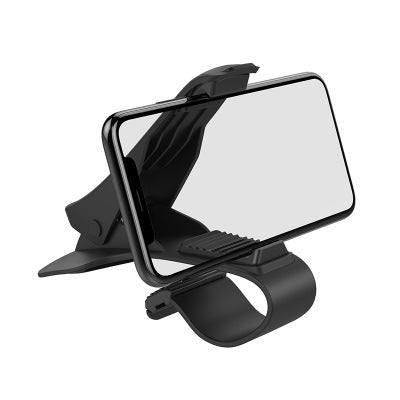 Dashboard Phone Holder for Car, Eye-Level Mount with Adjustable Grip and 360 Rotation, One-Hand Use, Fits All Phones