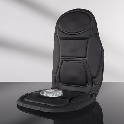 Massage Seat Cushion with Multi-Zone Back Support & Heat | Adjustable Massage for Ultimate Relaxation in Car or Home