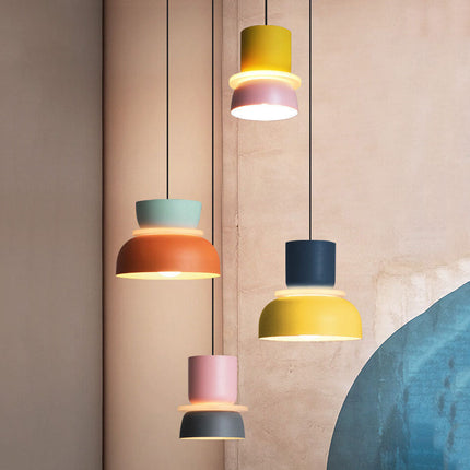 Macaron Pendant Light with Vibrant Nordic Design | Soft Illumination for Modern Home Decor
