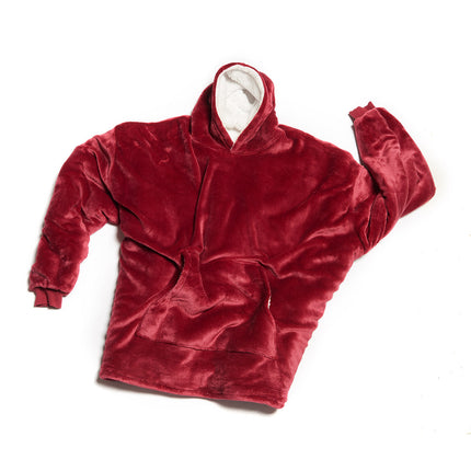 Women Blanket Hoodie with Oversized Design | Cozy Wearable Loungewear for Home Evenings
