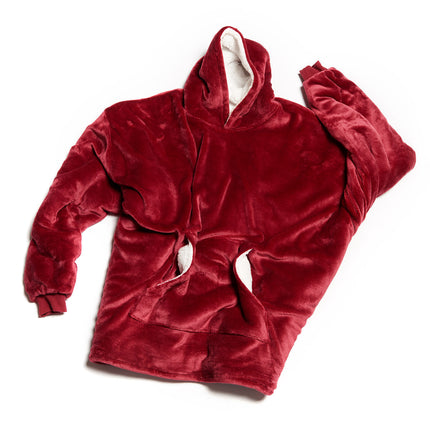 Women Blanket Hoodie with Oversized Design | Cozy Wearable Loungewear for Home Evenings