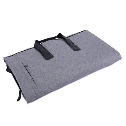Convertible Garment Bag and Duffel with Hanging Suit Compartment, Shoe and Toiletry Pockets, Black and Gray Travel Bag for Business Trips