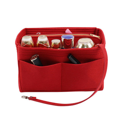 Tote Bag Organizer Insert with Structured Compartments, 4 Sizes S to XL, 10 Colors, Soft Purse Divider for Handbags and Shoulder Bags