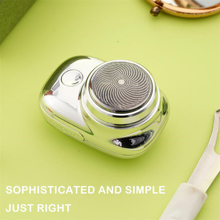 Portable Electric Shaver, USB Rechargeable Compact Travel Razor in Black, Blue, Green or Silver, Pocket-Size Grooming Tool