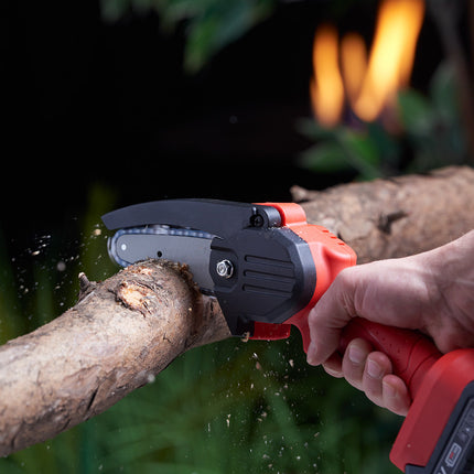 Mini Chainsaw with 550W Motor & 24V Battery | Portable Trimming Tool for Easy Yard Care
