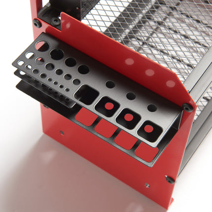 Wall-Mounted Tool Organizer with Built-In Power Station | Store 4 Drills & Accessories for Garage Efficiency