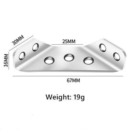 Angle Brackets, Stainless Steel Corner Brackets for Furniture, Corner Braces for Right Angle Joints – image 7
