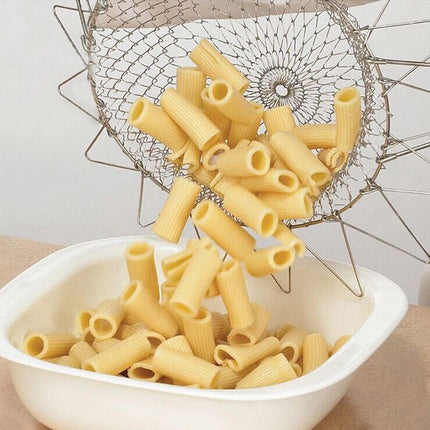 Collapsible Steamer Basket for Pots, Expandable Insert with Foldable Legs and Silicone Feet for Vegetables and Eggs