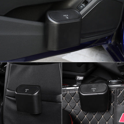 Car Trash Bin with Removable Lid for Wrappers, Tissues and Receipts, 4 Colour Options, for Road Trips