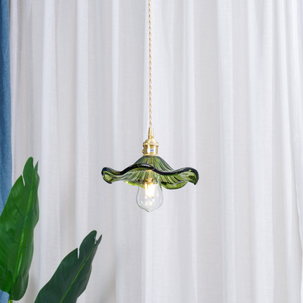 Flower Glass LED Pendant Light with Unique Design | Warm Glow for Cozy Home Ambience