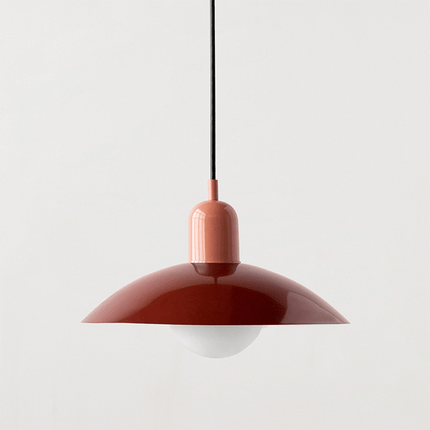 Bauhaus Pendant Light with Adjustable Height & Glossy Finish | Modern Colourful Ceiling Lamp for Dining Rooms and Kitchens