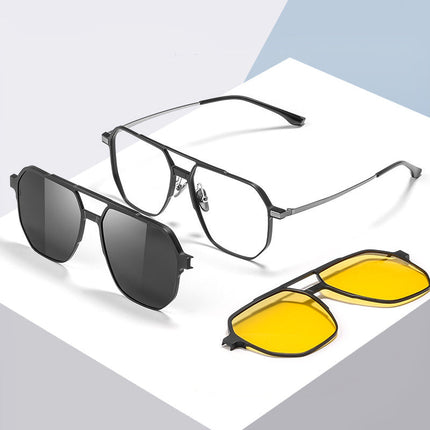 Polarized Snap-On Sunglasses with Magnetic Design | Lightweight Frames for Comfortable Wear