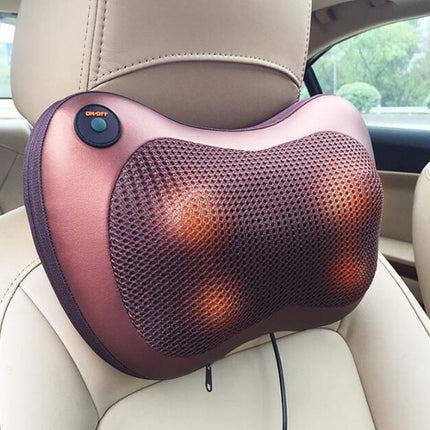 Heated Massage Pillow with Relaxing Vibration | Soft Fabric for Stress Relief