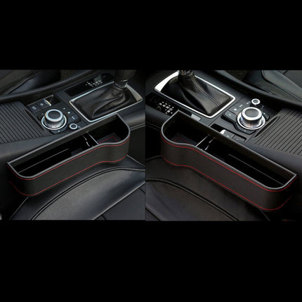 Car Seat Gap Filler Organizer with Cup Holder and Phone Pocket, Left, Right or 2 Pack Pair, 4 Colour Options