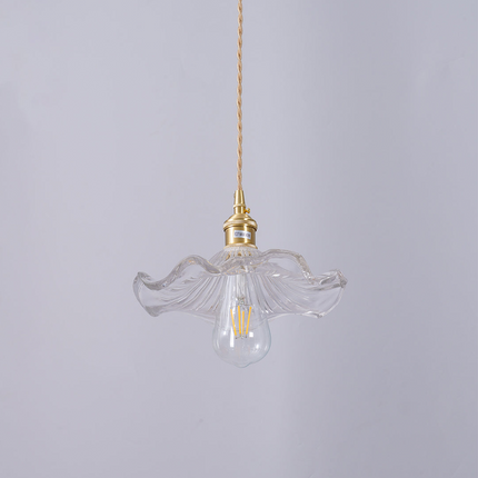 Flower Glass LED Pendant Light with Unique Design | Warm Glow for Cozy Home Ambience