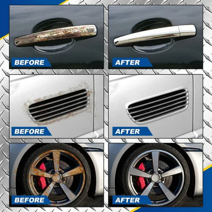 Car Rust Removal Spray for Metal Parts, Rust Cleaner and Corrosion Shield for Door Handles and Exhaust Pipes