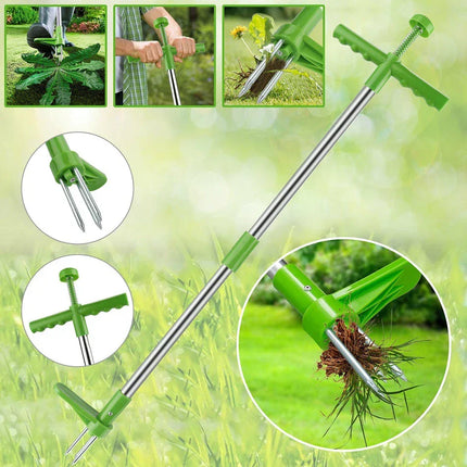 Ergonomic Weed Puller Tool with Adjustable Handle | Durable Design for Effortless Gardening