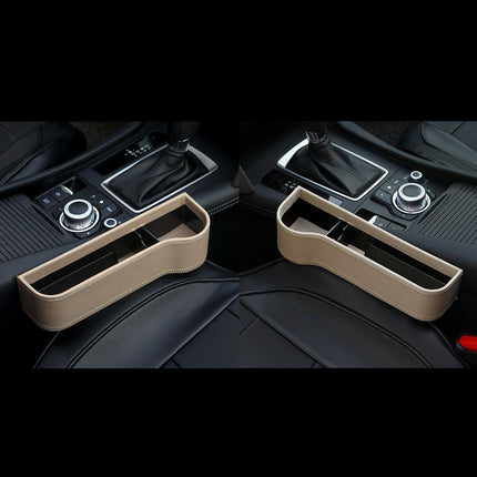 Car Seat Gap Filler Organizer with Cup Holder and Phone Pocket, Left, Right or 2 Pack Pair, 4 Colour Options