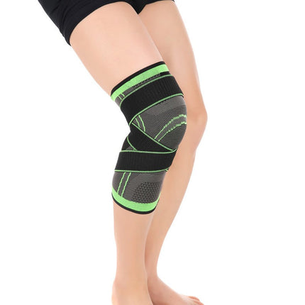 Sports Knee Pads with Adhesive Tape, Breathable Double Beam Meniscus Support, Sizes S to XXXL