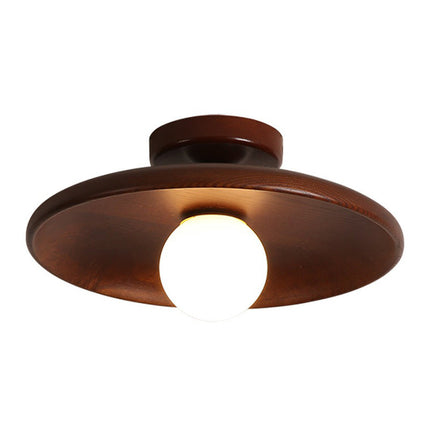 Minimalist Wooden Ceiling Light with Soft Ambient Glow | Natural Wood Finish for Warmth and Style